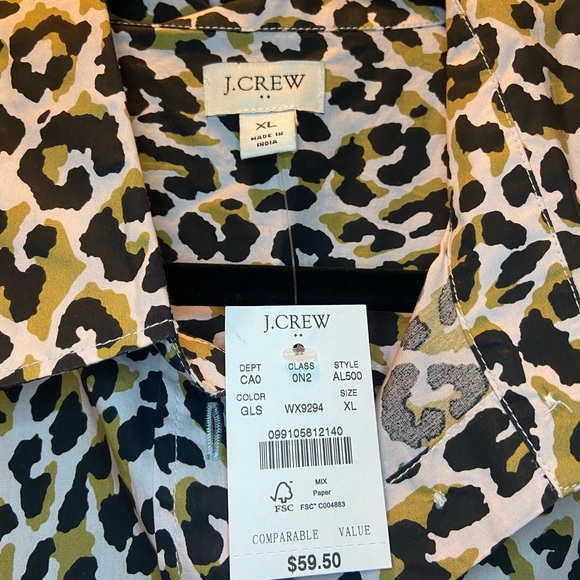 Brand New J. Crew button up shirt - Picture 2 of 2